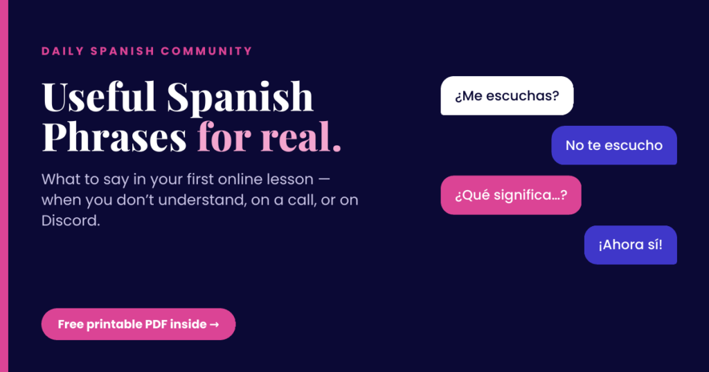 Useful Spanish Phrases for Your First Online Lesson - Daily Spanish Community